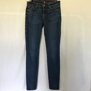 7 for all Mankind The Skinny Jeans Dark Wash EUC